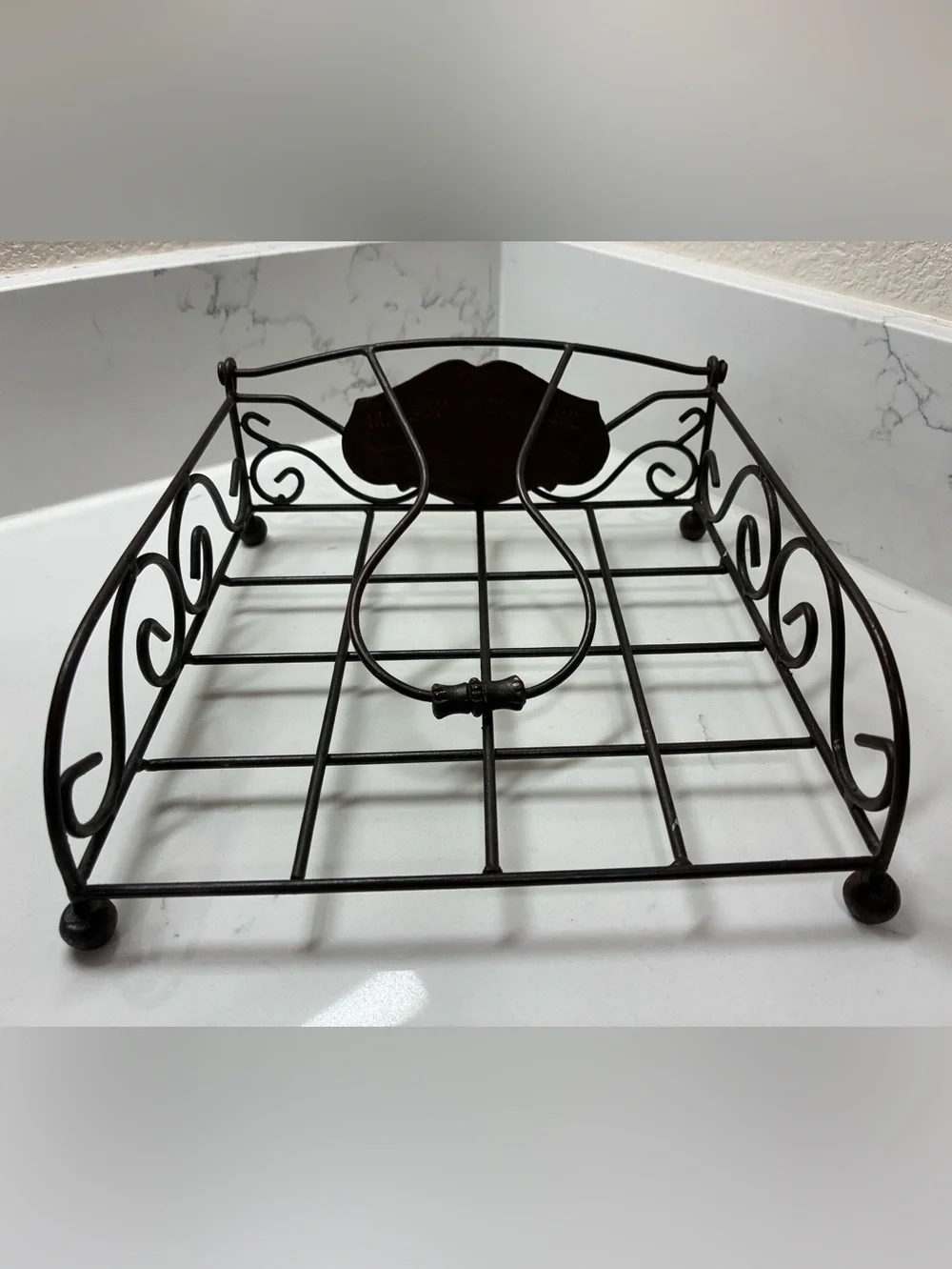 Vintage French Country Napkin Holder Comptoir de Famille Maison de Campagne